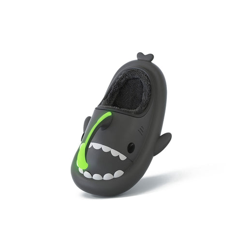 Sharkicks Basic - Invierno, Pantuflas de Tiburón Pejesapo, Tacón Abierto